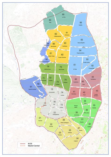 zona blanca en madrid|Plano Zona SER Madrid de estacionamiento regulado。